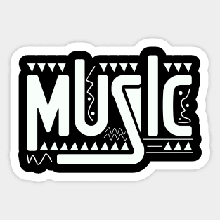 Middle age music logo Sticker